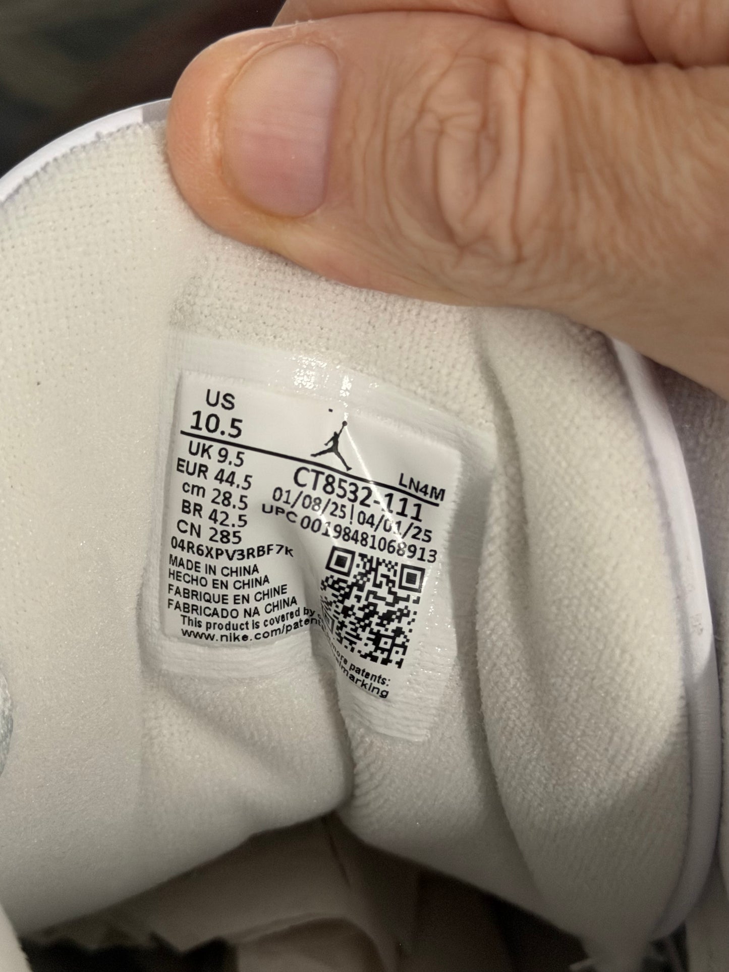 Air Jordan 3 Retro – Pure Money / White Metallics – Size 10.5 - DS - NEW IN BOX