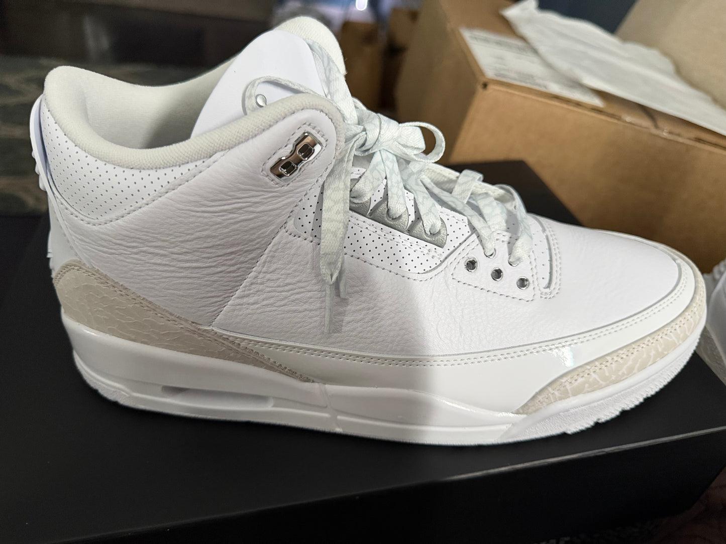 Air Jordan 3 Retro – Pure Money / White Metallics – Size 10.5 - DS - NEW IN BOX